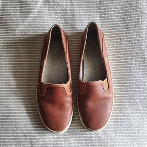 Brown Leather Keds